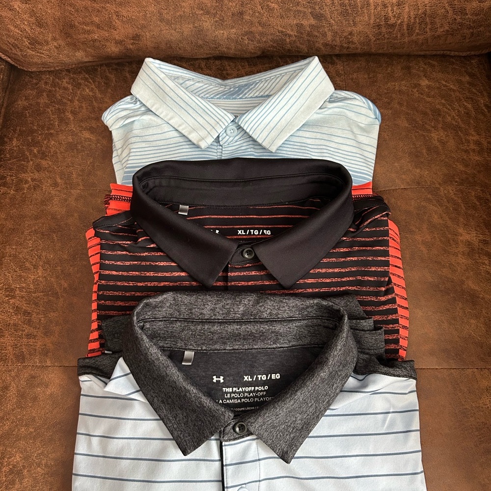 Under Armour Golf Shirt Bundle - Size XL